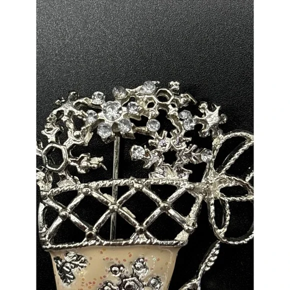 Christopher Radko shiny Brite stocking pin brooch and matching earrings - Picture 10 of 16